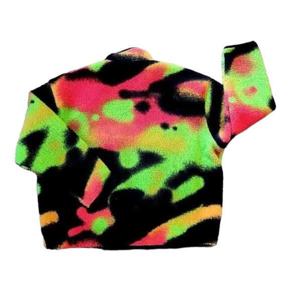 Nike Air Jordan Flight MVP Infrared Heat AOP Deep Pile Fleece DV1611-612 SZ 2XL - Picture 7 of 16